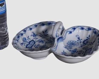 165. Meissen Divided Dish With Handle