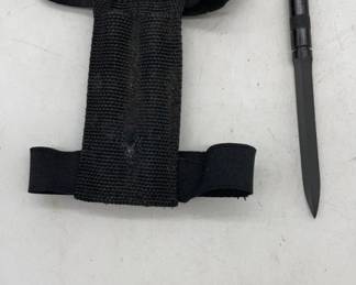 throw knife and wrist strap 
