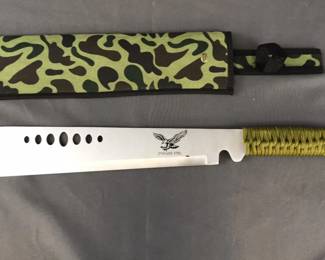 NEW Machete with camo blade cover 