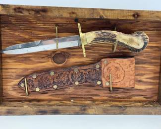 Framed knife w/ sheath