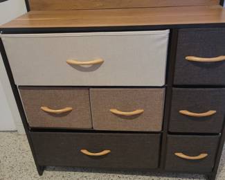 Cabinet with fiber drawers