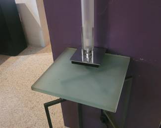 Side table an lamp