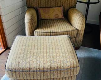 Custom chair and ottoman