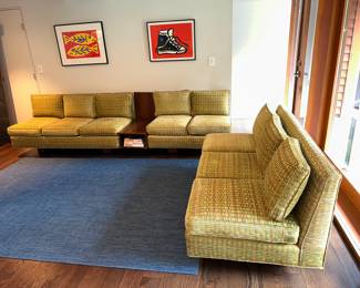 Custom modular sofa and table suite
