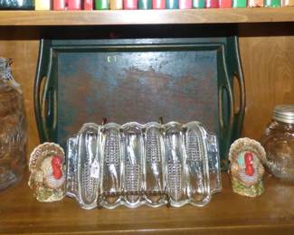 Miracle Maid Glass Cornbread Stick Pan, etc