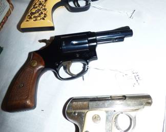 High Standard "The Marshal" .22 Cal, 9 Shot, Smith & Wesson Model 12,  38 Special, Galesi Bresla Semi Automatic  6.35 Cal