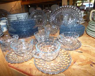 Vintage Bubble Glass Dish Set