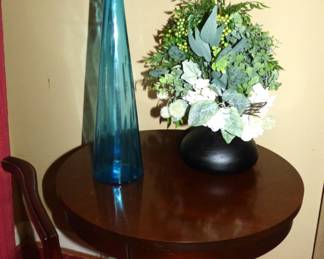 MCM Tall Blue Decanter 