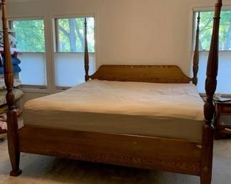 King Size bed with matching side, dresser and mirror