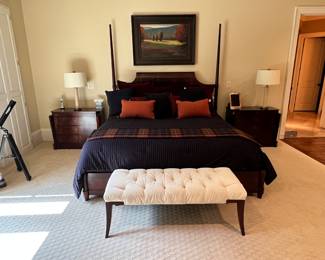 Baker King Bed w Sleep Number Mattress 