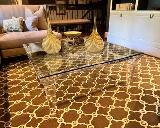 Interlude Acrylic & Glass Coffee Table