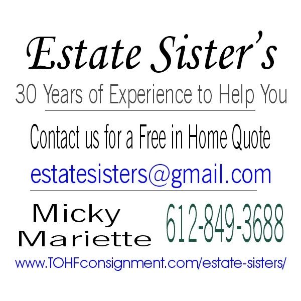ESTATE SISTERS, Is a full Service Professional Estate Sales company. Estate Sisters provides turnkey services for those who need to liquidate their property