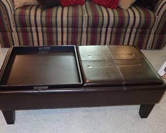 STORAGE & TRAY OTTOMAN