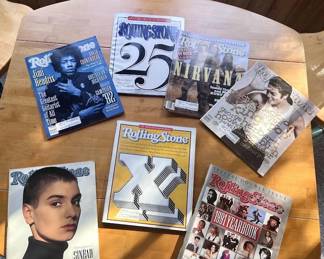 ROLLING STONES MAGAZINES   LARGE COLLECTION Rolling Stone magazines are from mid-1987 to mid- 1992.  