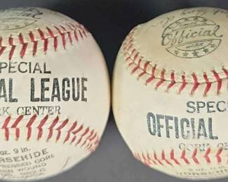 02 Autographed Special Official League Cork Center Baseballs