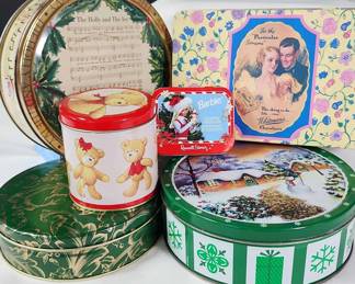 Assorted Holiday Tins Cool Barbie Mini Tin