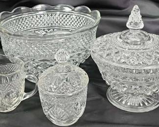 Beautiful Vintage Cut Crystal Bowl Set