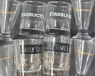 Collectible Shot Glasses Starbucks  Early Times 