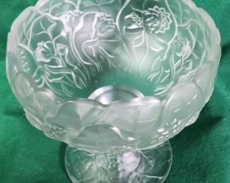 Fenton Velvet Satin Water Lily Compote