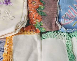 Great Assortment of Vintage Handkerchiefs