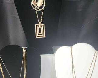 Great Vintage Gold Costume Necklaces