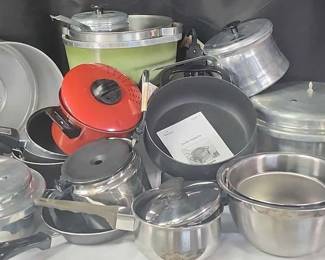 Huge Lot Of Various Pots Pans Lids 