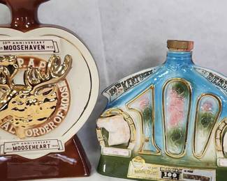 Kentucky Derby Jim Beam MooseHaven 50th Anniversary Empty Collector Bottles