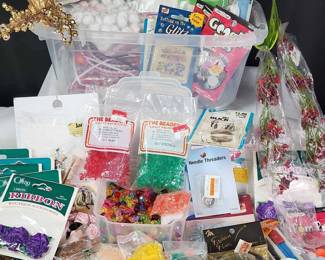 Lg. Lot of Assorted Arts Craft Supplies Mostly New