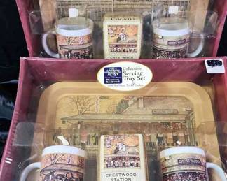 Norman Rockwell Collectible Serving Tray Sets still in box
