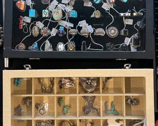 Navajo rings and earrings