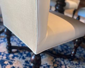 Close up of dining chairs