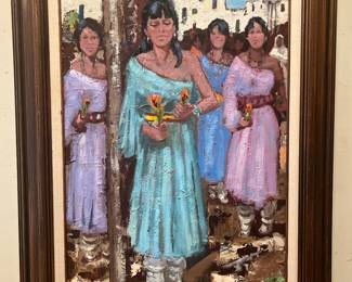 John Franklin original oil “Fiesta”