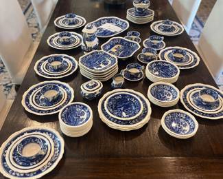 Beautiful blue and white Spode china