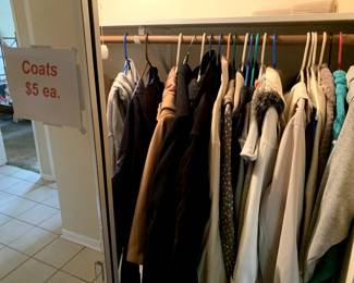 Coats, Reduced to $3 ea.