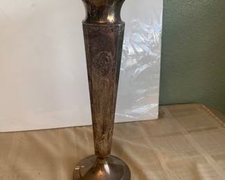 Tall Sterling Silver Vase