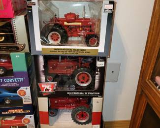 Tractors still in boxes