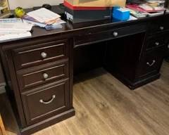 DARK WOOD DESK
