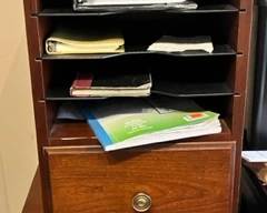 Office desktop shelves