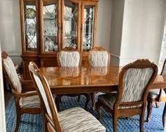 SIDE CHAIR AND MATCHING CHINA CABINET