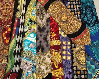 Fabulous collection of vintage Versace men's ties.
