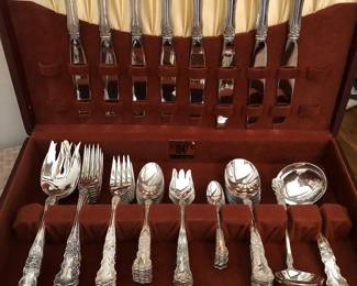 Set of Gorham sterling silver flatware, "Buttercup" pattern, in like-new condition.