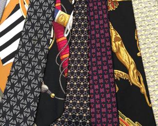 Over 100 classic Gucci, Armani, Brioni and Italian silk ties.