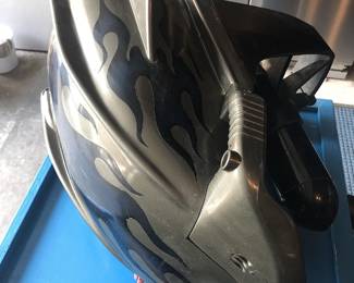 Scuba diver battery-powered propulsion scooter.