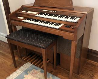 1960s Gulbranson organ with artist’s bench.