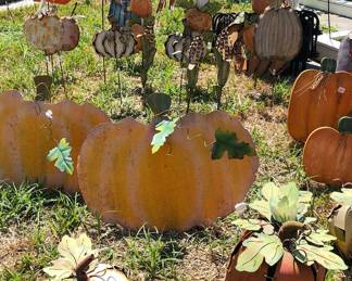 LOTS AND LOTS of garden, yard and holiday decor EVERYWHERE!