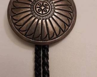 Sterling Silver Concho Bolo 