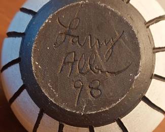 Artisan Pottery Oil Lamp Vessel - by Larry Allan