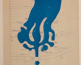 Original Willow Creek Lake, Auburn Al. Excavation Plans  
Dec. 3, 1999 by Nick Davis