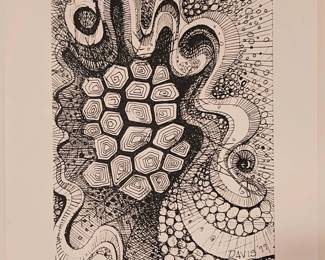 1977Abstract Organic Print Signed by Nicholas Davis