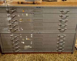  Mayline 10 Drawer Stacked Flat file cabinet 48" x 36" 
Due to set up /  balancing the draft table, MUST stay until end of Sale. 